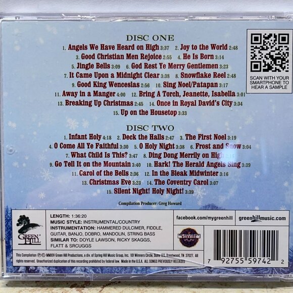 30 Country Mountain Christmas Carols 2 CD Set Various Artists Green Hill Music - Picture 3 of 7